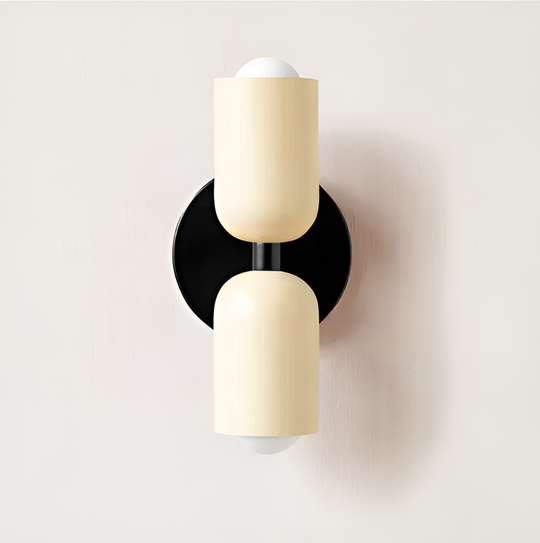 TicTacGlow | Moderne & Elegante Nordische Wandleuchte Beige Beige Schwarz Decorique.de