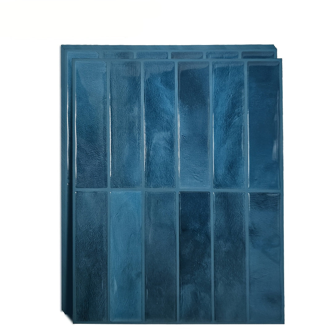 TileLux | 3D Wandfliesen – DIY, zuschneidbar & nahtlos Blau Decorique.de