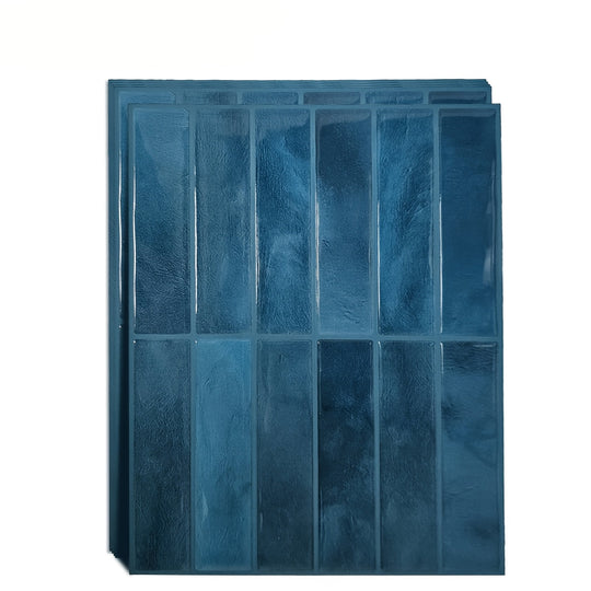 TileLux | 3D Wandfliesen – DIY, zuschneidbar & nahtlos Blau Decorique.de