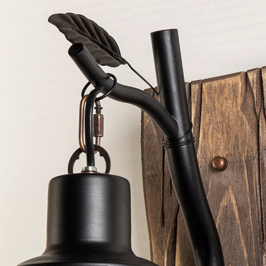 TimberFlame | Rustikale Vintage Wandleuchte Decorique.de