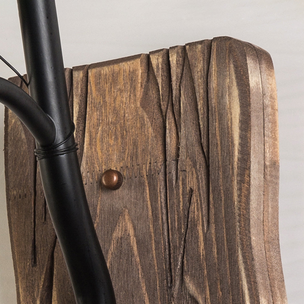 TimberFlame | Rustikale Vintage Wandleuchte Decorique.de