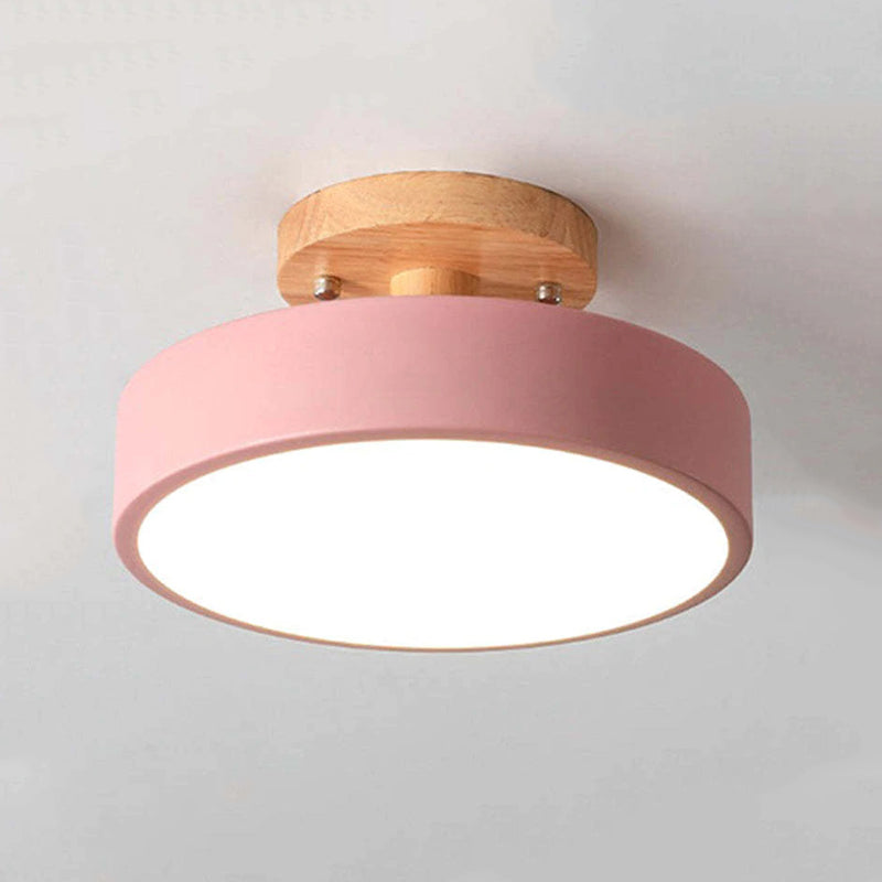 TimberRay | Deckenleuchte – Moderne LED-Technik mit Holzfinish Rosa Decorique.de