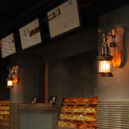 TimberTorch | Rustikale Holz-Wandleuchte Decorique.de