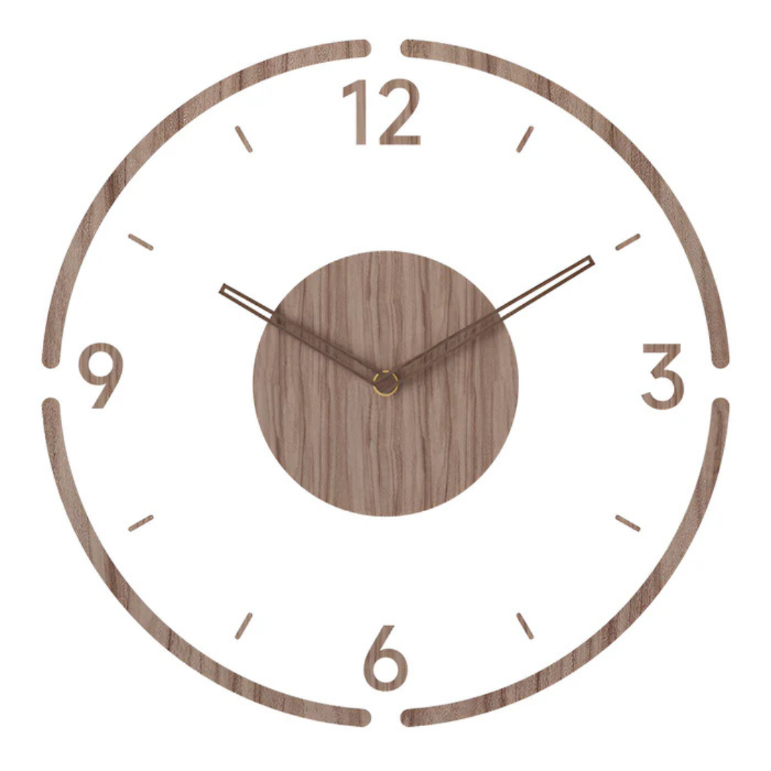 TimeNook | Moderne Wanduhr – Acryl & Holz Design Decorique.de