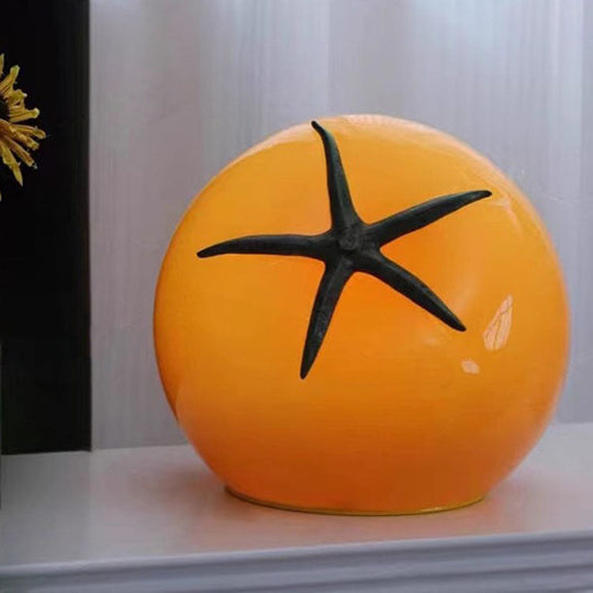 TomatGlow | Verspielte USB LED Deko-Tischlampe Orange Warmes Licht (3000K) Decorique.de