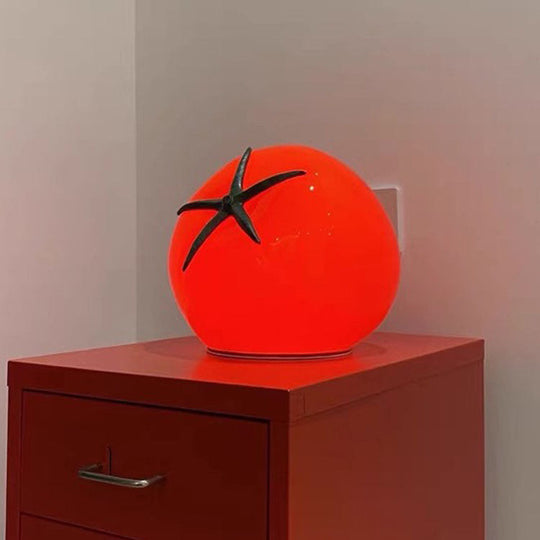 TomatGlow | Verspielte USB LED Deko-Tischlampe Rot Warmes Licht (3000K) Decorique.de