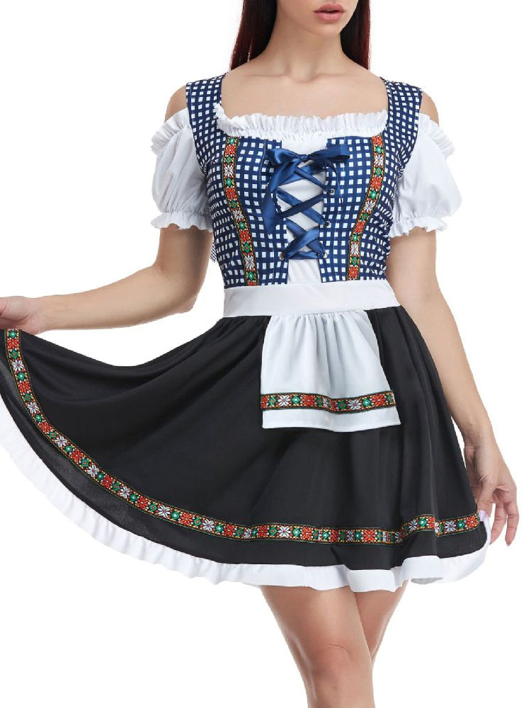 Trachtenhain | Damen-Dirndl – Klassisch & Edel Blau Decorique.de