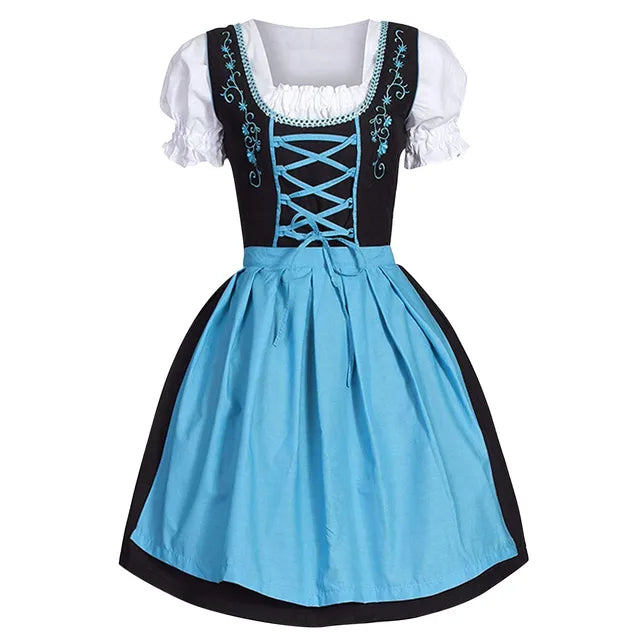 TrachtenSchön | Bayerisches Oktoberfest Trachtenkleid Blau Decorique.de