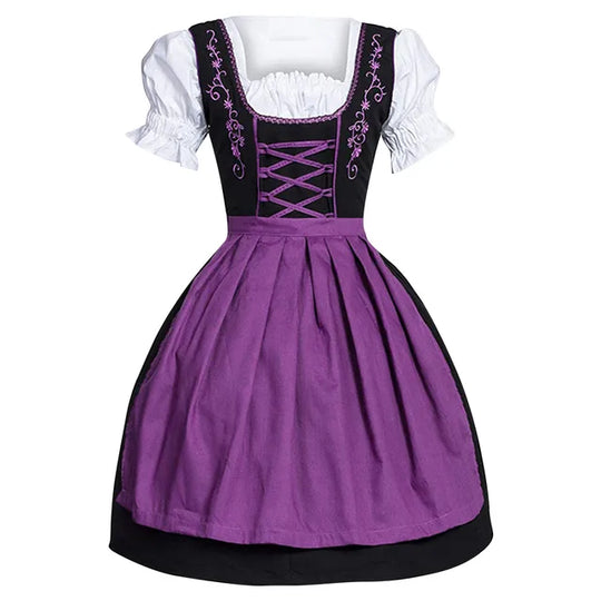 TrachtenSchön | Bayerisches Oktoberfest Trachtenkleid Lila Decorique.de