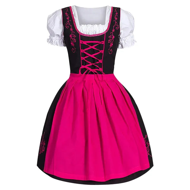 TrachtenSchön | Bayerisches Oktoberfest Trachtenkleid Rosa Decorique.de