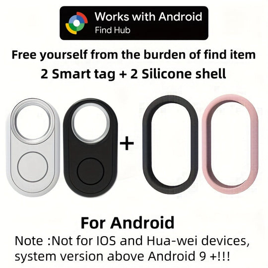 TrackGo | Kompakter Smart Tag – Wertsachen überall sichern Locasync-Google-2 Stück Decorique.de