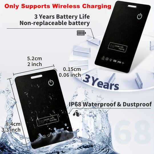 TrackSlim | Wallet-Tracker – Ultra-Dünn & Find My Kompatibel Decorique.de