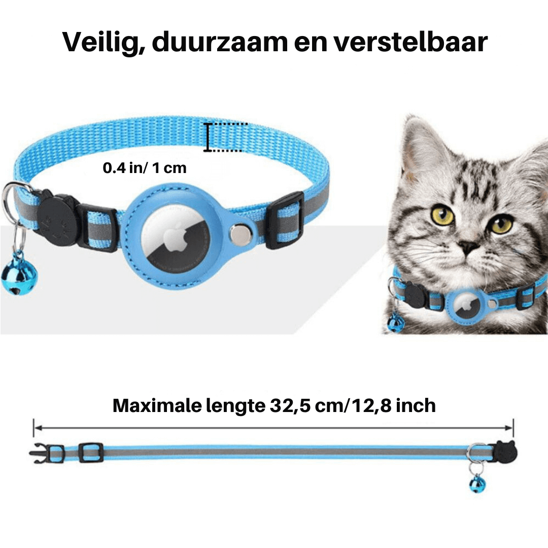 TrackTail | Katzenhalsband mit GPS-Tracker Halterung & Sicherheitsverschluss Decorique.de