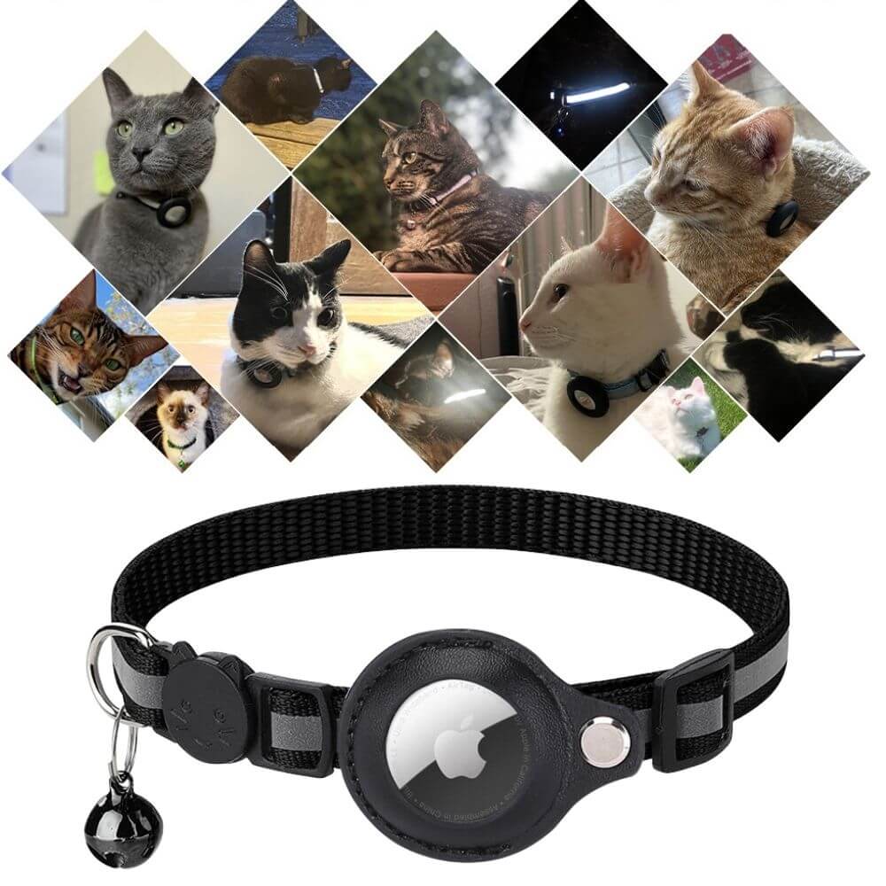 TrackTail | Katzenhalsband mit GPS-Tracker Halterung & Sicherheitsverschluss Decorique.de