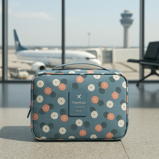 TravelEase | Wasserabweisende Reise-Kosmetiktasche mit Haken Decorique.de
