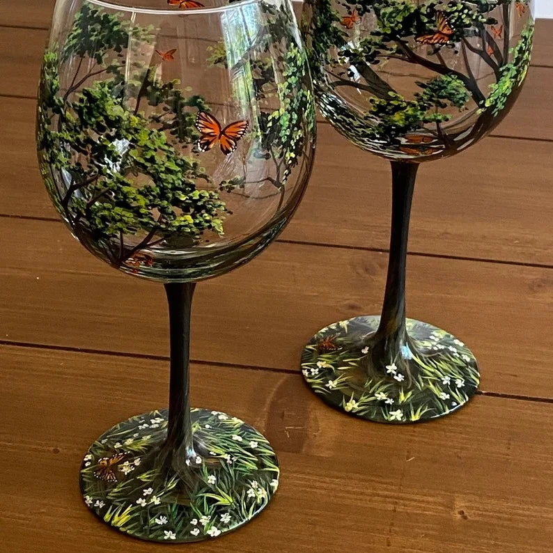 TreeArt | Kunstvolle Baum-Weingläser – Spülmaschinenfest & edel Frühling Glas mit Stiel Decorique.de