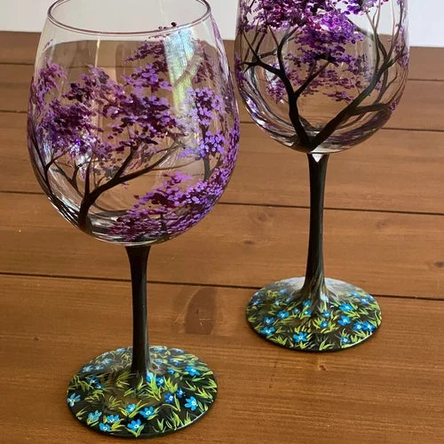 TreeArt | Kunstvolle Baum-Weingläser – Spülmaschinenfest & edel Herbst Glas mit Stiel Decorique.de