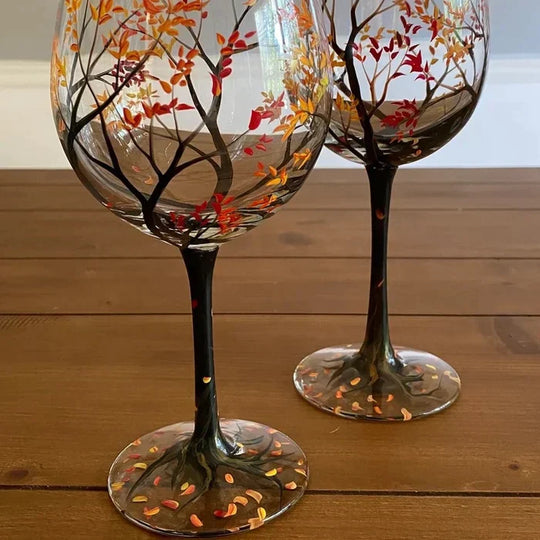 TreeArt | Kunstvolle Baum-Weingläser – Spülmaschinenfest & edel Sommer Glas mit Stiel Decorique.de