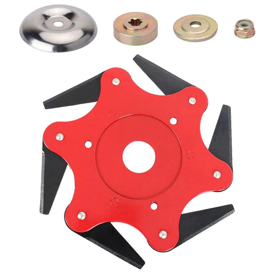 TrimForce | Universeller 6-Klingen Schneidkopf für Rasentrimmer Decorique.de