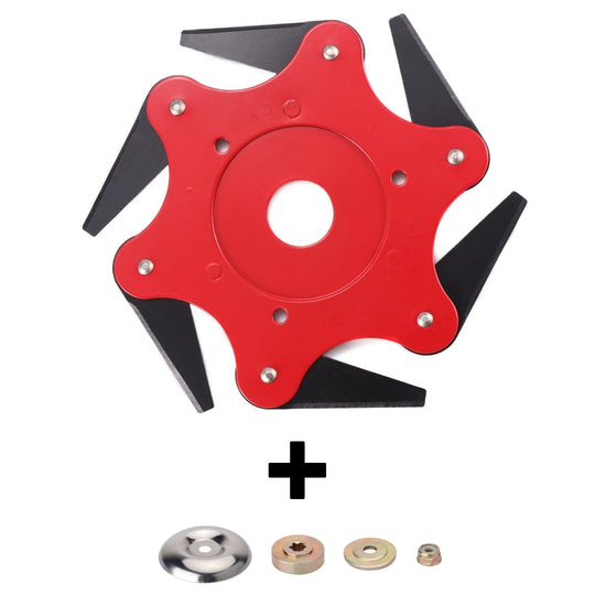 TrimForce | Universeller 6-Klingen Schneidkopf für Rasentrimmer Decorique.de