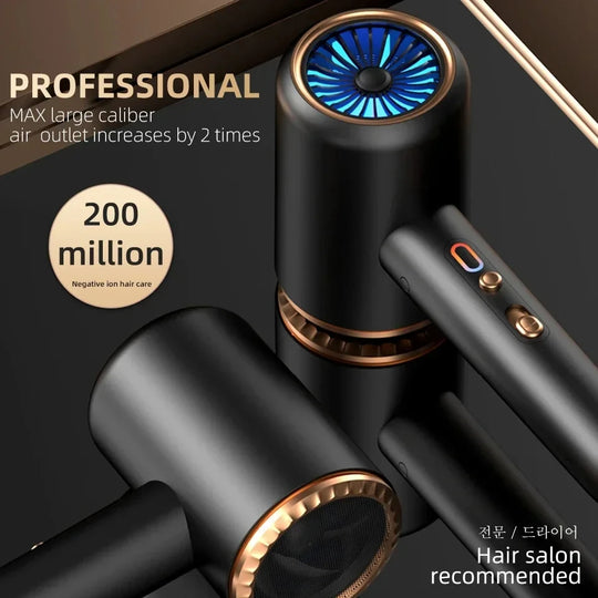 Turbowave | Kompakter Anionen-Haartrockner mit 3 Stufen Decorique.de