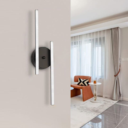 TwilightBar | Elegante Wandleuchte mit zwei Balken Schwarz Decorique.de