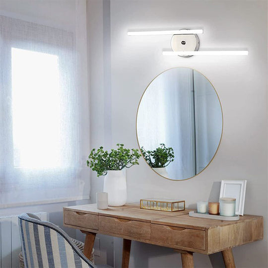 TwilightBar | Elegante Wandleuchte mit zwei Balken Silber Decorique.de