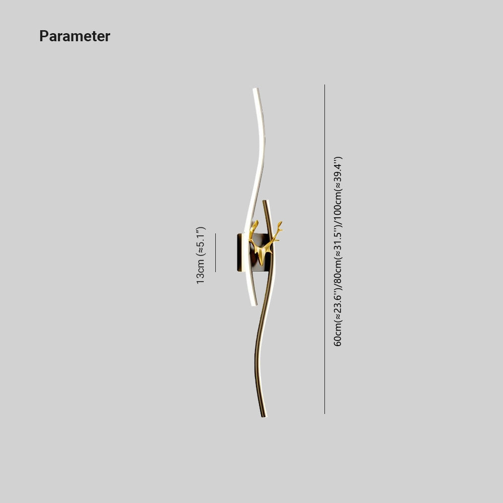 TwilightBranch | Gebogene LED-Wandleuchte Decorique.de