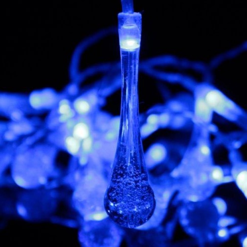 TwinkleRay | Solarbetriebene Lichterkette (15,7FT 20LEDS) Kalt-blau Decorique.de