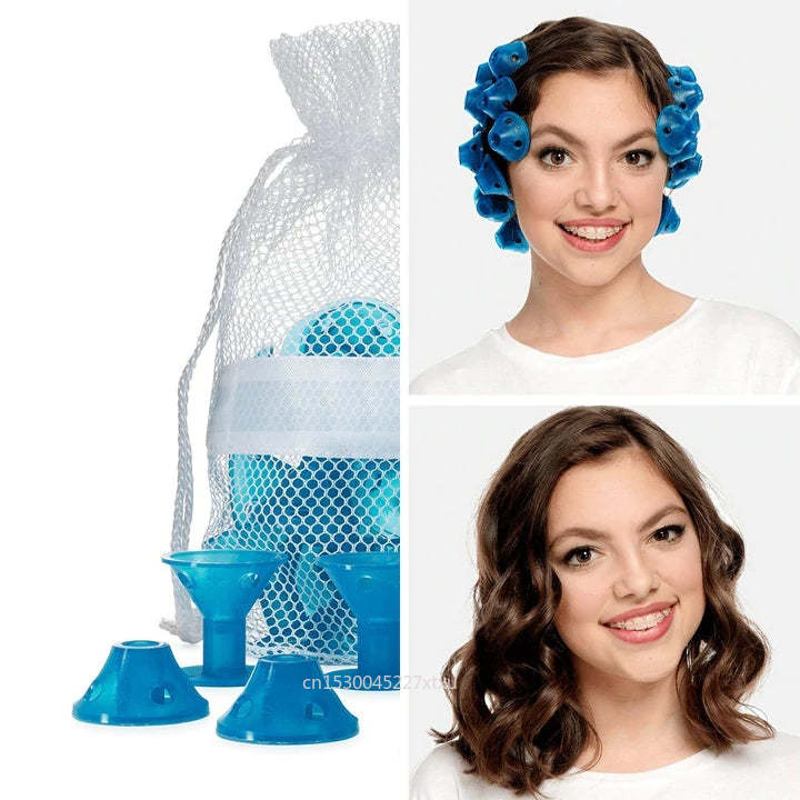 TwistFoam | Lockenstyling ohne Hitzeschäden Blau Decorique.de