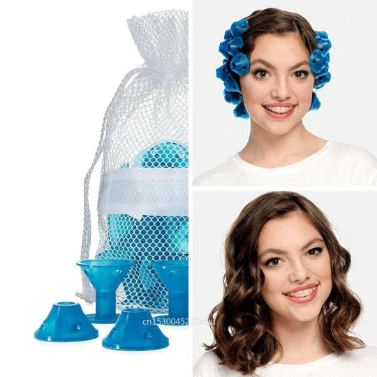 TwistFoam | Lockenstyling ohne Hitzeschäden Blau Decorique.de