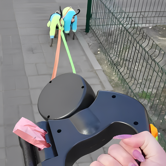 TwistFree | Leine für 2 Hunde mit Drehgelenk & Licht Decorique.de