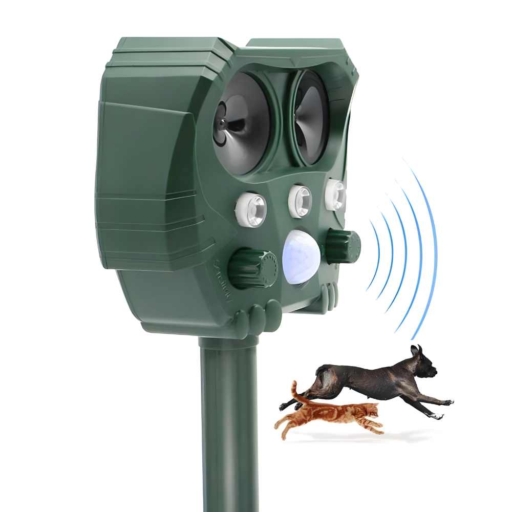 UltraSonic | Repellent Ultraschall und Lärm Sonar Abschreckung für Katze, Fuchs, Ratte, Eichhörnchen und Hund Default Title Decorique.de
