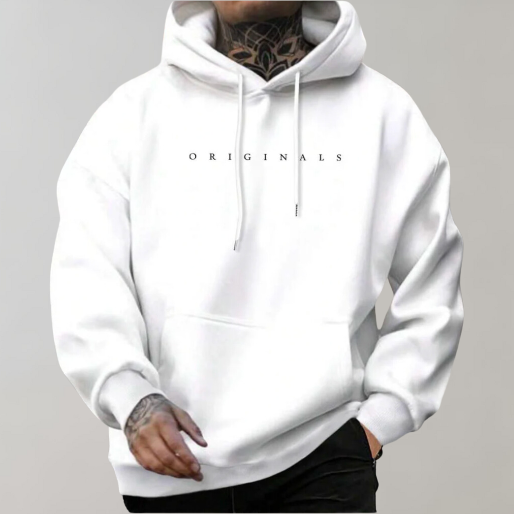 UrbanEdge | Minimalistischer Streetwear-Hoodie | Herren Weiß Decorique.de