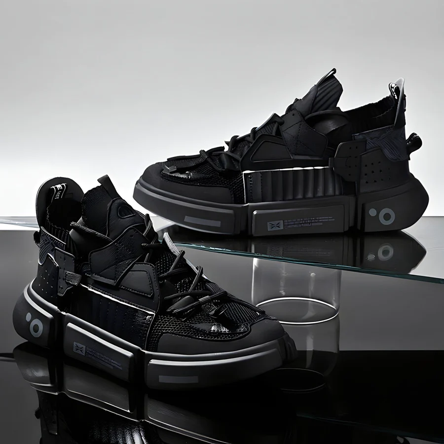 UrbanFit | Modische Streetwear-Sneakers Schwarz Decorique.de