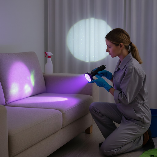 UVGuard | UV-Taschenlampe zur Bettwanzen-Erkennung und Fleckenfinder Decorique.de