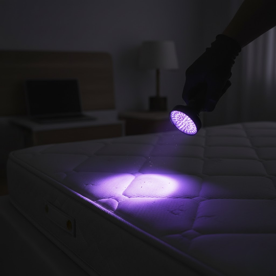 UVGuard | UV-Taschenlampe zur Bettwanzen-Erkennung und Fleckenfinder Decorique.de