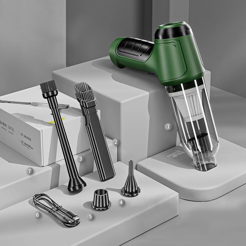 VacBoost | Kompakter 120W Staubsauger & Gebläse in einem Dunkelgrün * Grundset Decorique.de