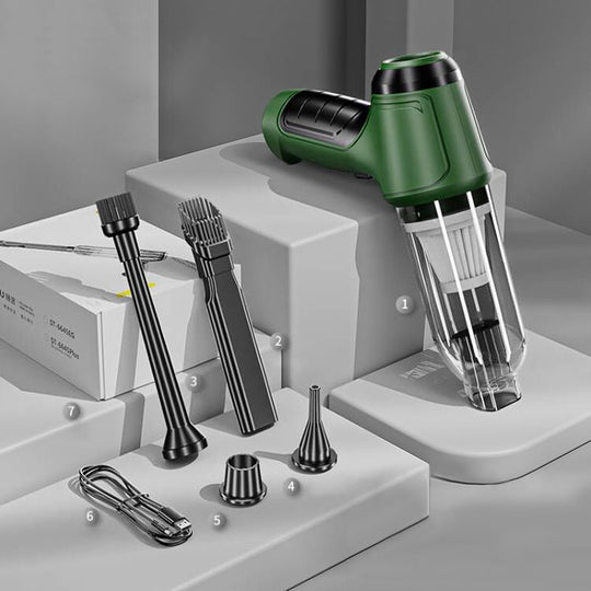 VacBoost | Kompakter 120W Staubsauger & Gebläse in einem Dunkelgrün * Grundset Decorique.de