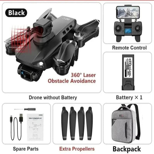 UniDrone | Drohne – Faltbare 8K Drohne mit 3KM 5G WiFi-Reichweite