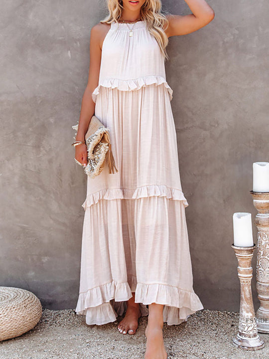LunaGlam | Elegantes ärmelloses Abendkleid