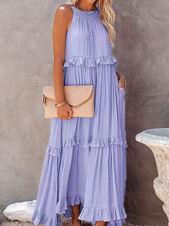 LunaGlam | Elegantes ärmelloses Abendkleid