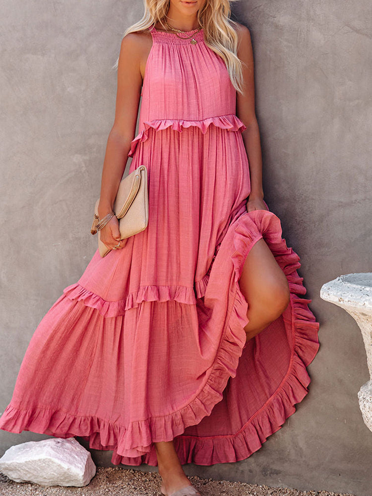 LunaGlam | Elegantes ärmelloses Abendkleid