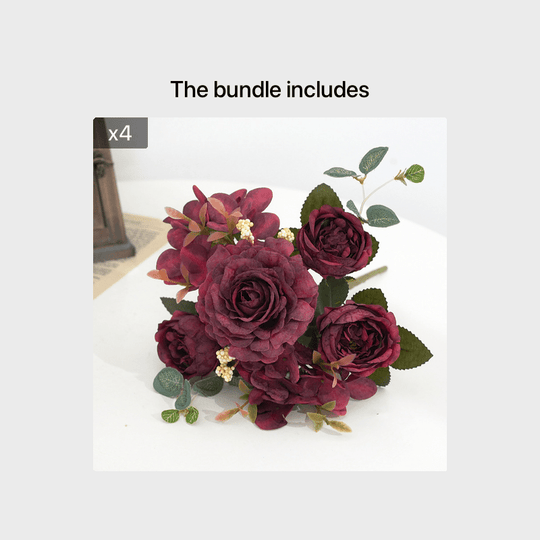 VeloriaRose | Pfingstrosenstrauß künstlich – 6 Köpfe, pflegefrei Decorique.de