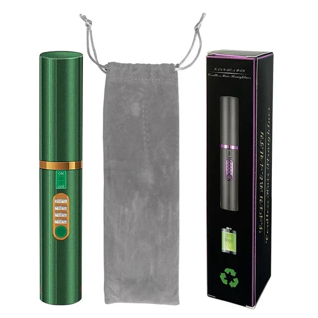 VelvetCurl | 2-in-1 Haarwerkzeug Grüner NO-Diamant Decorique.de