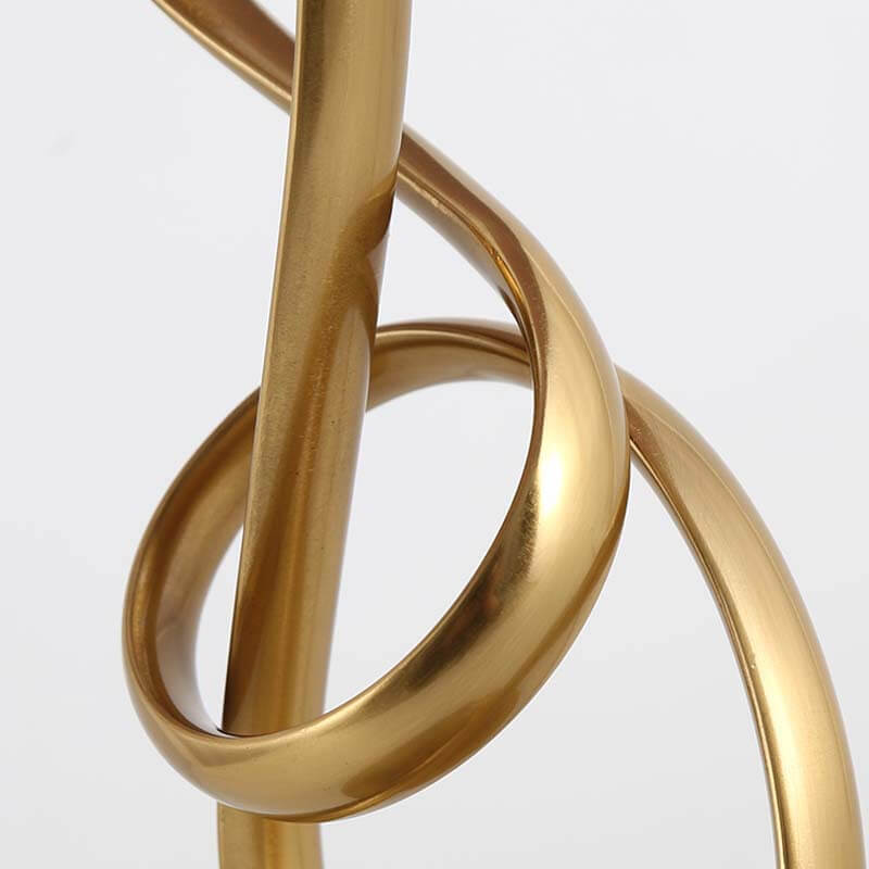 VelvetLoop | Moderne Rote Stoff-Knoten Tischlampe Decorique.de