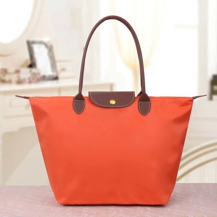 VeraTote | Oxford Schultertasche – Schick & Langlebig Orange Decorique.de