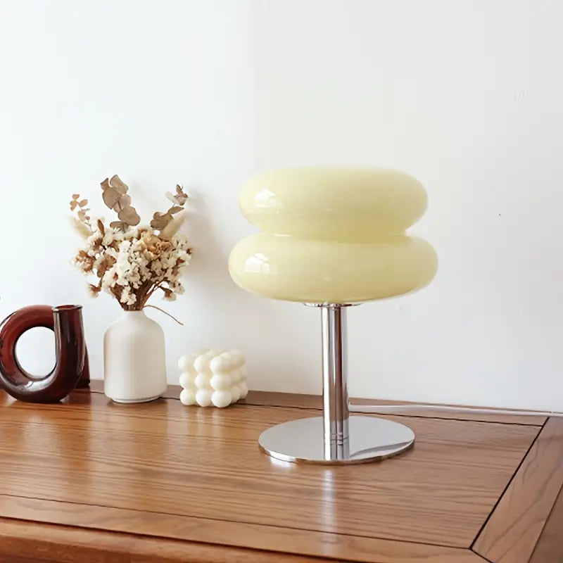 VerdaGlow | Moderne & Elegante Glas-Tischlampe Beige Decorique.de
