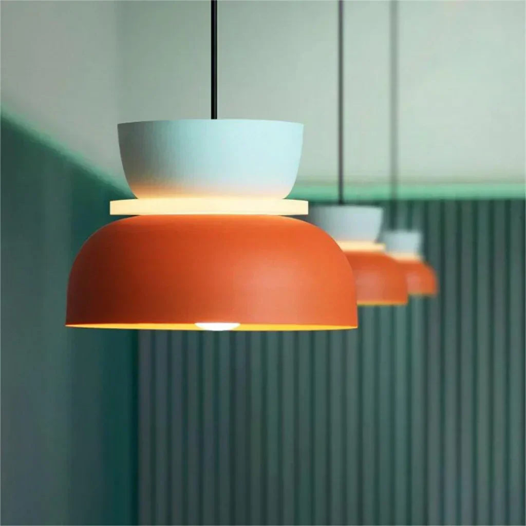 VetroGlow | Geometrische Vintage-Hängelampe aus Milchglas Decorique.de