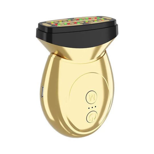 VibeLift | Rote Lichttherapie Gesichts- und Nackenmassagegerät Gold Decorique.de